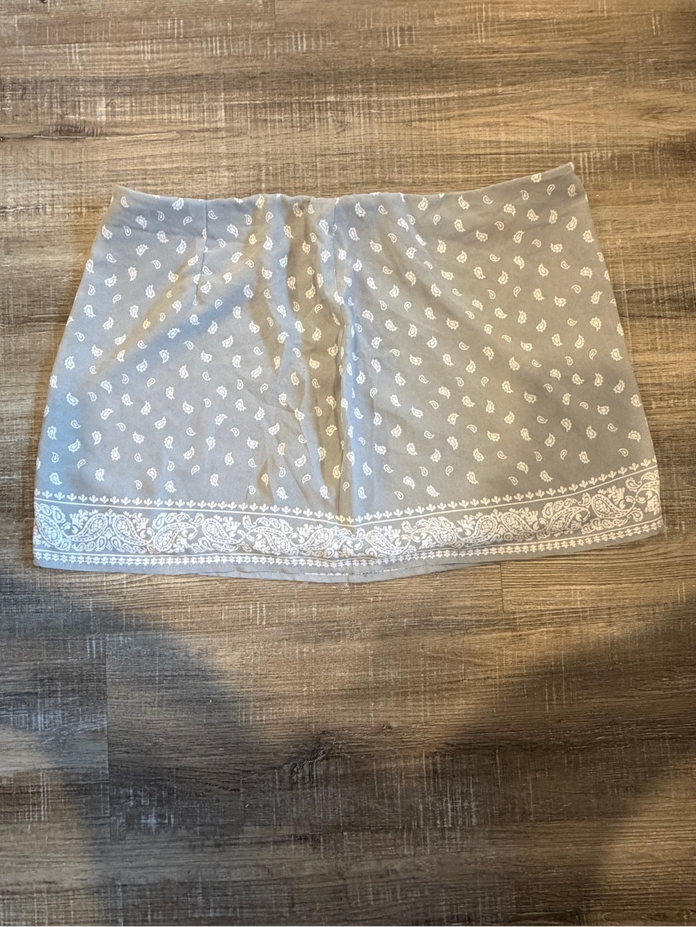 wild fable Light Gray Paisley Border Mini Skirt